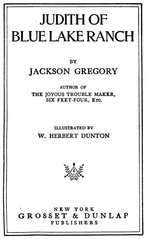 Judith of Blue Lake Ranch [ePUB]